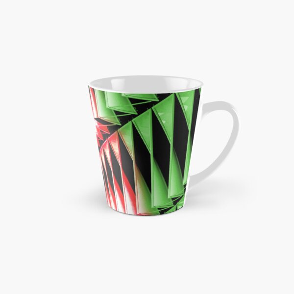Red green white abstract structure Tall Mug