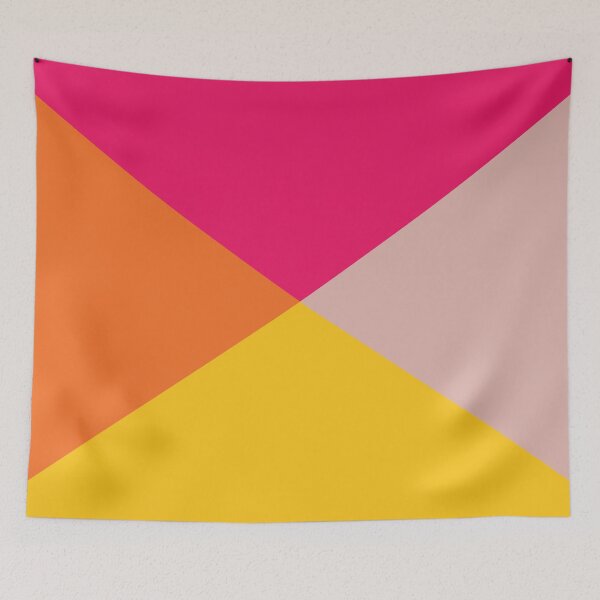 Item preview, Four Triangular Colors | Fuchsia, Dusty Rose, Amber and Orange designed and sold by rsty11.