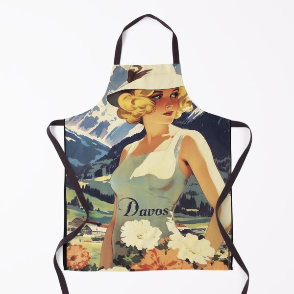 Item preview, Davos, Switzerland, Travel Poster designed and sold by BokeeLee.