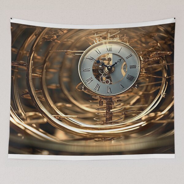 Item preview, Timeless Gold Spiral Clock Graphic T-Shirt Dress designed and sold by Digital-Art-Co.
