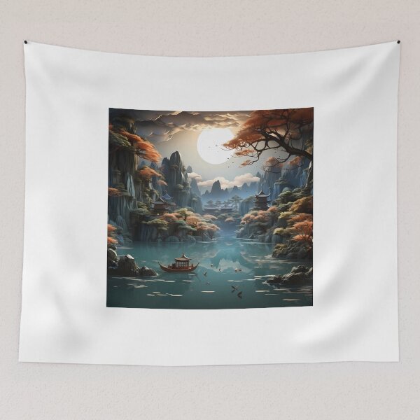 Item preview, The serene beauty of Japan's landscapes captures the essence of tranquility designed and sold by BogatyrovaOlena.