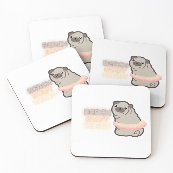 Item preview, Pug at the beach  designed and sold by U-mule.