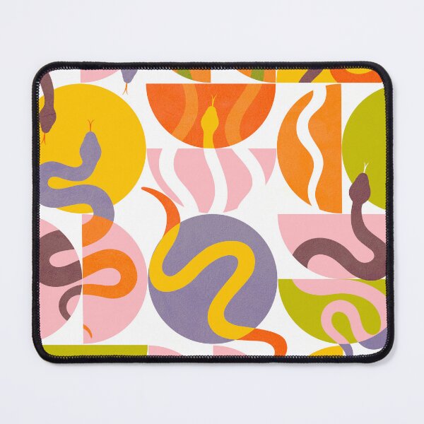 Item preview, Sunny Retro Snake Pattern 2. bold and colourful #backtoschool #snakepattern #cool #retro #geometric designed and sold by Dominiquevari.