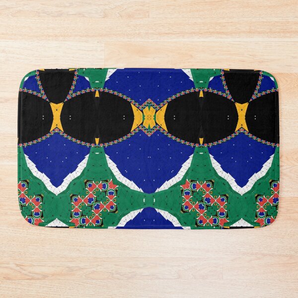 Item preview, Attractive original abstract geometric artwork, inspired by the South African flag in a vintage style. designed and sold by Ralek.