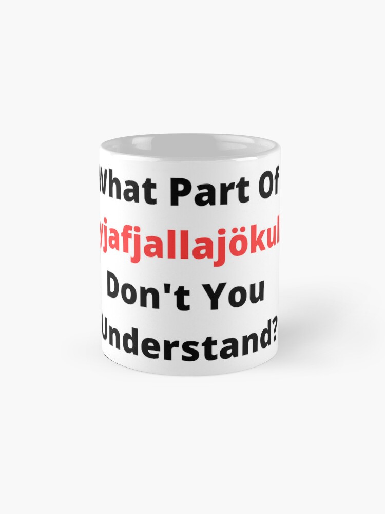 Thumbnail 4 of 6, Coffee Mug, What Part Of Eyjafjallajokull Don't You Understand? Eyjafjallajökull - name of the volcano designed and sold by wolominiak.