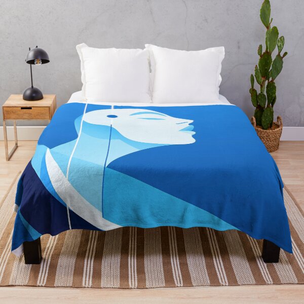 Item preview, Artistic blue mood geometric abstract painting 06 designed and sold by UnaWu533.