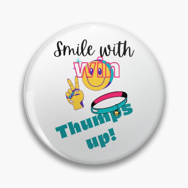 Item preview, smile with win thumbs up! designed and sold by CoBohoDesigns.