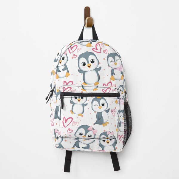 Item preview, Penguin Paradise: Pink Bow Dots designed and sold by derrslogcabin.
