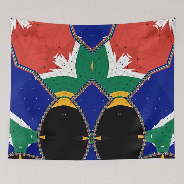 Item preview,  Attractive original abstract geometric artwork, inspired by the South African flag in a vintage style. designed and sold by Ralek.