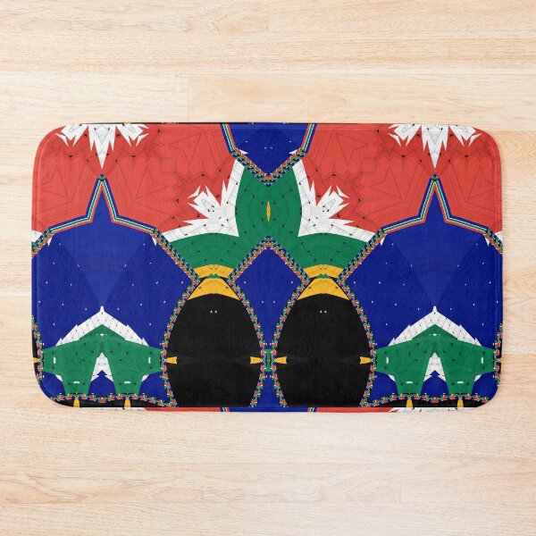 Item preview,  Attractive original abstract geometric artwork, inspired by the South African flag in a vintage style. designed and sold by Ralek.