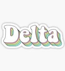 Delta 3D Bubble Greek Sorority Sticker
