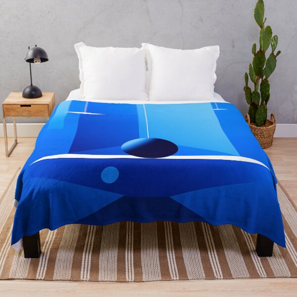 Item preview, Artistic blue mood geometric abstract painting designed and sold by UnaWu533.