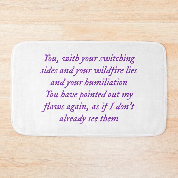 Item preview, You, with your switching sides and your wildfire lies and your humiliation/You have pointed out my flaws again, as if I don't already see them TV designed and sold by DelfisArt.