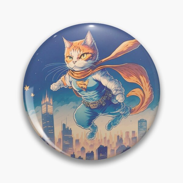 Item preview, Super Hero Cat Cartoon Nostalgic Color | Unique Cat Lover Gift Idea designed and sold by MaFleiva.
