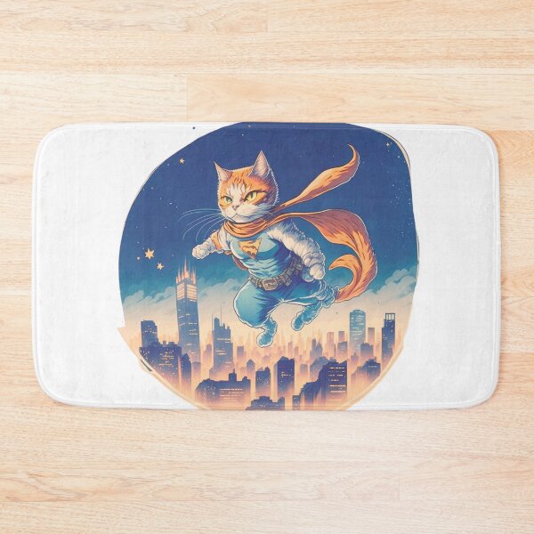 Item preview, Super Hero Cat Cartoon Nostalgic Color | Unique Cat Lover Gift Idea designed and sold by MaFleiva.