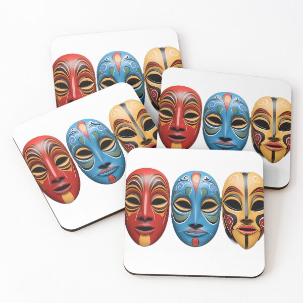 Item preview, Colorful Fiesta De La Tirana Chile Masks designed and sold by tropicaltee.
