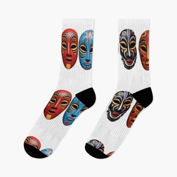 Item preview, Colorful Fiesta De La Tirana Chile Masks designed and sold by tropicaltee.