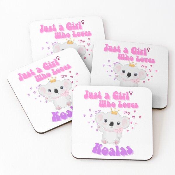 Item preview, Just a Girl Who Loves Koalas designed and sold by DesignedToATee.