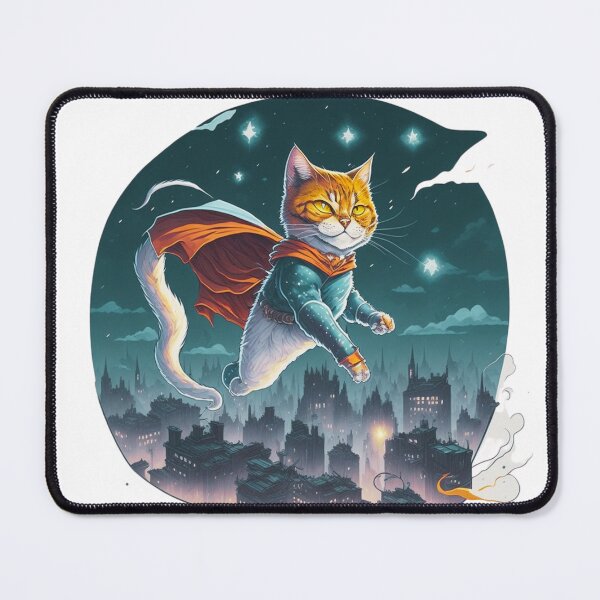 Item preview, Super Hero Cat Cartoon Bali Color | Unique Cat Lover Gift Idea designed and sold by MaFleiva.