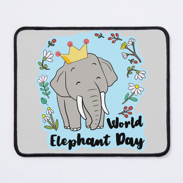 Item preview, World Elephant Day! designed and sold by IdinDesignShop.