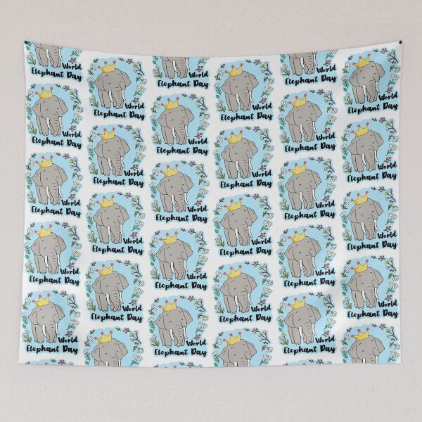 Item preview, World Elephant Day! designed and sold by IdinDesignShop.