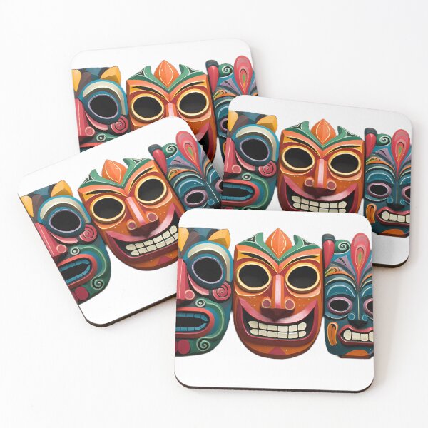 Item preview, Colorful Fiesta De La Tirana Chile Masks designed and sold by tropicaltee.
