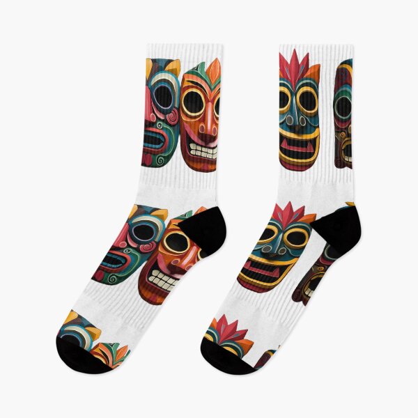 Item preview, Colorful Fiesta De La Tirana Chile Masks designed and sold by tropicaltee.