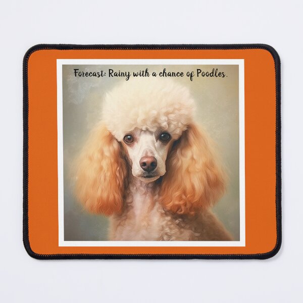 Item preview, Poodle Oil Painting with Cute Caption designed and sold by xposedbydesign.