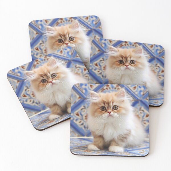 Item preview, Cute Persian Kitten -Tile background designed and sold by Liljinkzy.