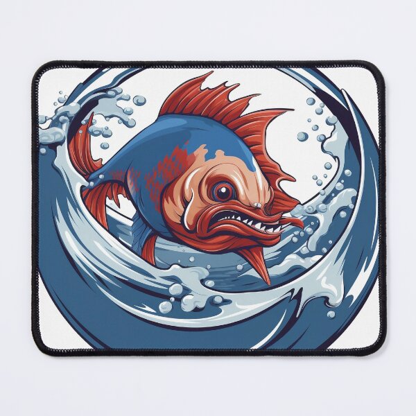 Item preview, very angry patriotic beta fish inside of a fish bowl designed and sold by posh1987.