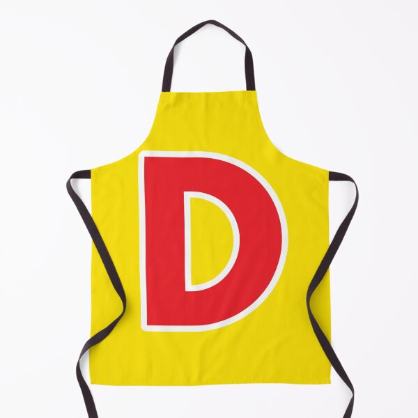Item preview, D — Initial — The Letter D — Red and White designed and sold by GoodSequel.