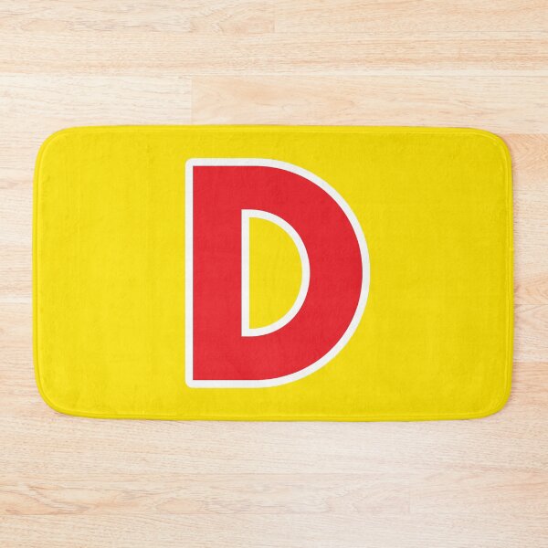 Item preview, D — Initial — The Letter D — Red and White designed and sold by GoodSequel.
