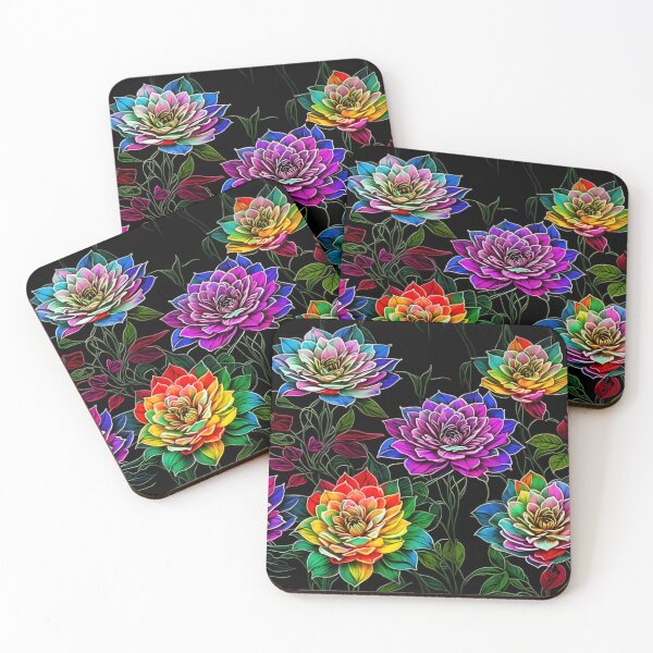 Item preview, Colored Flowers designed and sold by ToffeeDream.