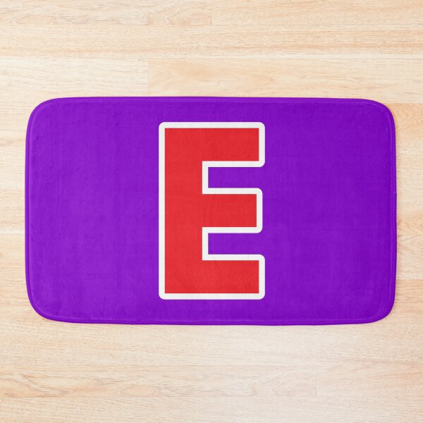Item preview, E — Initial — The Letter E — Red and White designed and sold by GoodSequel.