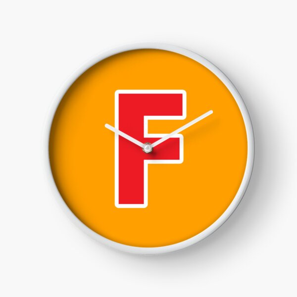 Item preview, F — Initial — The Letter F — Red and White designed and sold by GoodSequel.