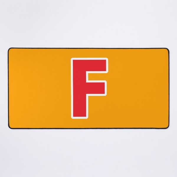 Item preview, F — Initial — The Letter F — Red and White designed and sold by GoodSequel.