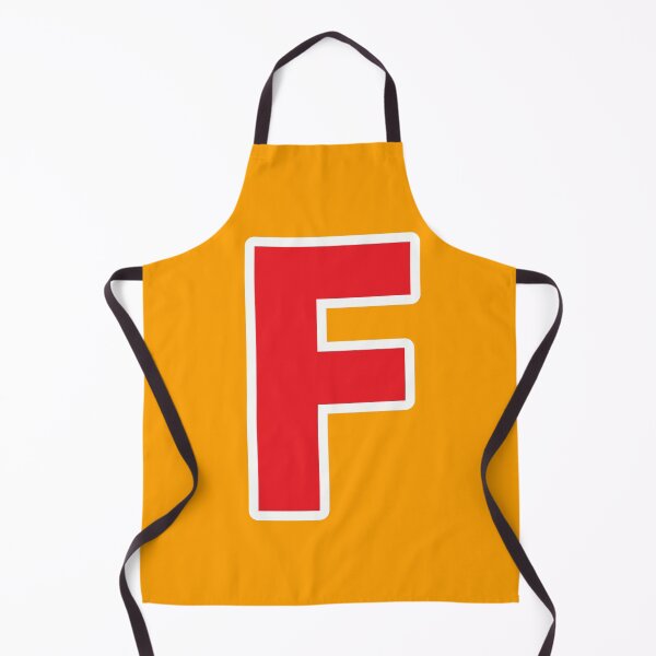 Item preview, F — Initial — The Letter F — Red and White designed and sold by GoodSequel.