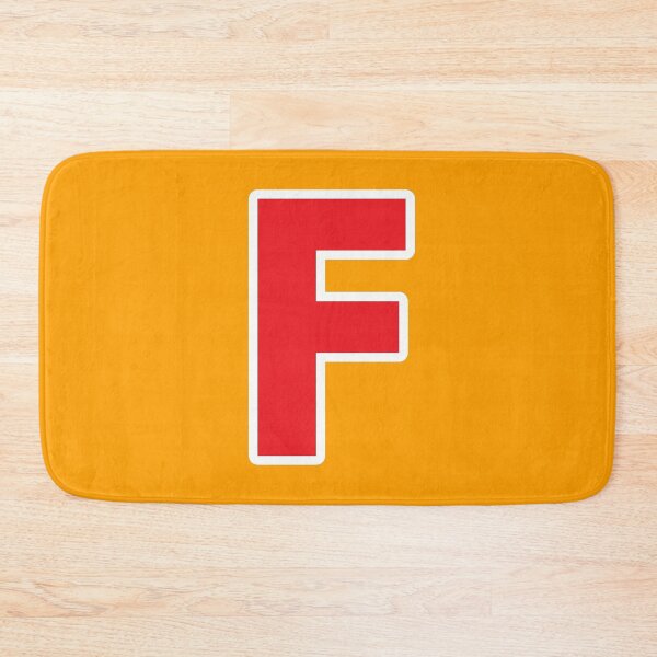 Item preview, F — Initial — The Letter F — Red and White designed and sold by GoodSequel.