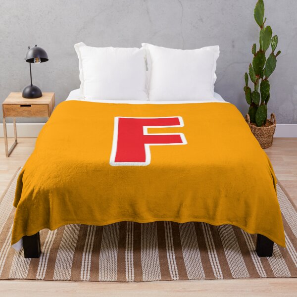 Item preview, F — Initial — The Letter F — Red and White designed and sold by GoodSequel.