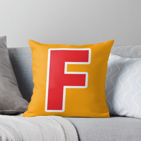 Item preview, F — Initial — The Letter F — Red and White designed and sold by GoodSequel.