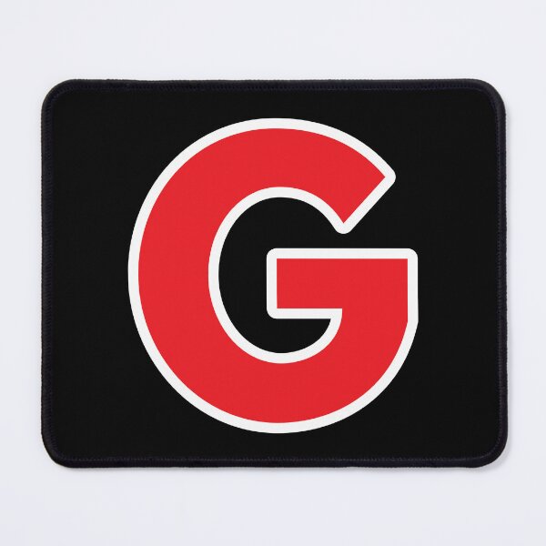 Item preview, G — Initial — The Letter G — Red and White designed and sold by GoodSequel.