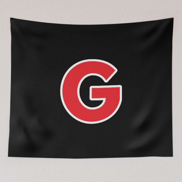 Item preview, G — Initial — The Letter G — Red and White designed and sold by GoodSequel.