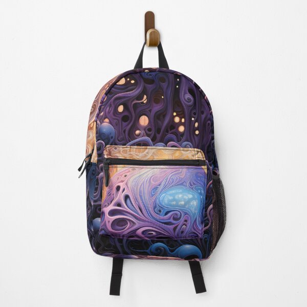 Item preview, Cosmic Portal V: A Psychedelic Mural of Alien Creatures and Chaotic Doodles in Vibrant Colors. designed and sold by InsaneLEDP.