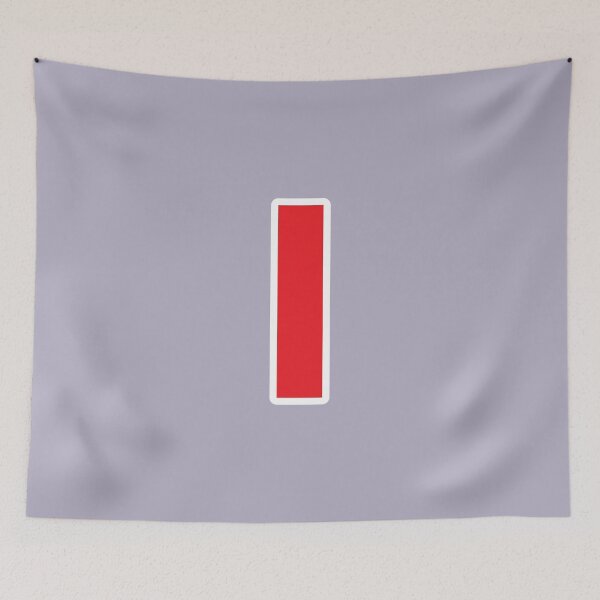 Item preview, I — Initial — The Letter I — Red and White designed and sold by GoodSequel.