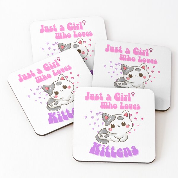 Item preview, Just a Girl Who Loves Kittens designed and sold by DesignedToATee.