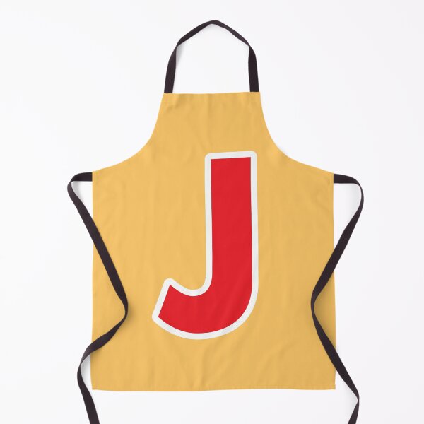 Item preview, J — Initial — The Letter J — Red and White designed and sold by GoodSequel.