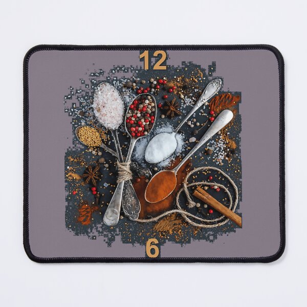 Item preview, Kitchen Spices Wall Clock Clock 	 designed and sold by njorpnkt0.
