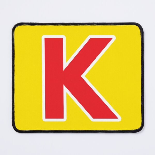 Item preview, K — Initial — The Letter K — Red and White designed and sold by GoodSequel.