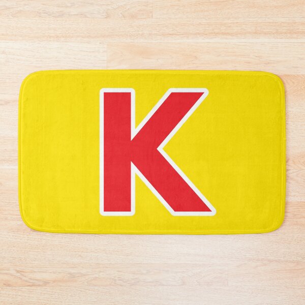 Item preview, K — Initial — The Letter K — Red and White designed and sold by GoodSequel.