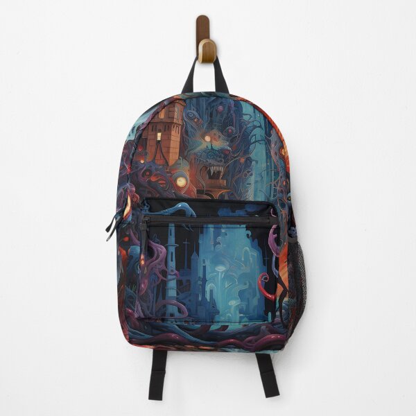 Item preview, Cosmic Portal VII: A Psychedelic Mural of Alien Creatures and Chaotic Doodles in Vibrant Colors. designed and sold by InsaneLEDP.